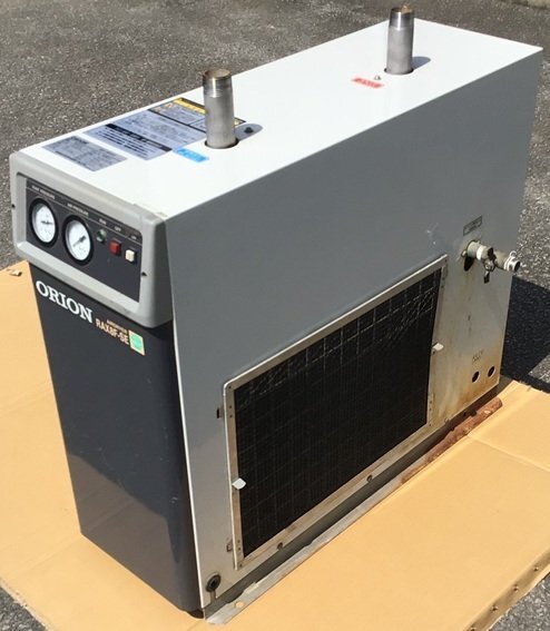 中古 オリオン RAX8F-SE エアードライヤー 10馬力 高温入気対応型 除湿装置 スクリューコンプレッサー 7.5kw用
