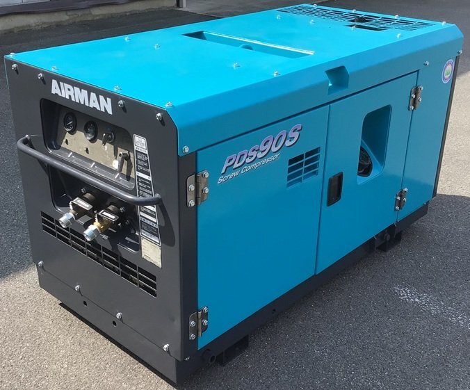 PDS90S エアマン AIRMAN エンジン コンプレッサー 整備済 25馬力 エアーコンプレッサー スクリューコンプレッサー