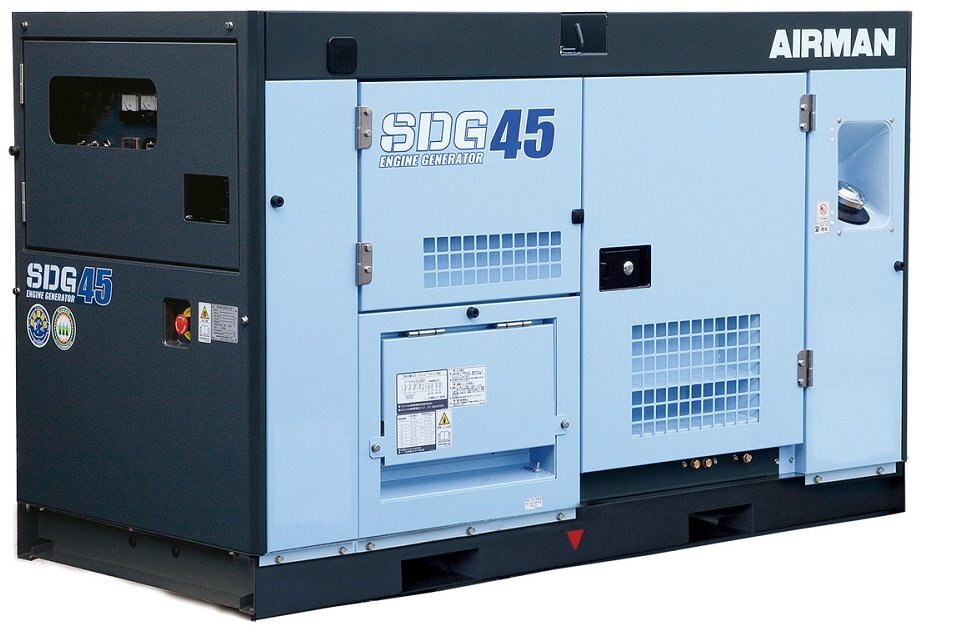 新車 北越工業 SDG45S-3B2 防音型 エンジン 発電機 45kVA 現場発電機 非常用 災害用