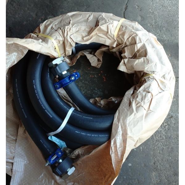 2インチ エアーホース 1.0MPa 50A エアーコンプレッサー 両端金具付き 20m