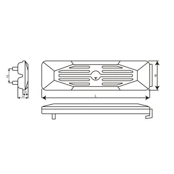 ゴムシュー ゴムパット CL190-600 600幅 (片側フックタイプ) 重機 ユンボ ミニバックホー