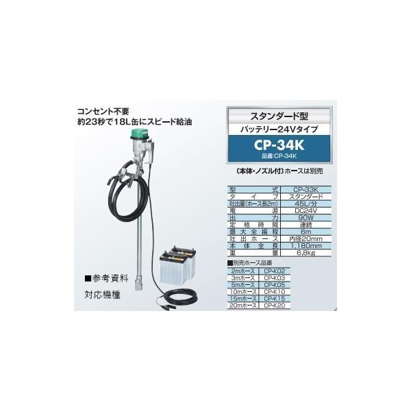 オイルポンプ エムケー精工 CP-K03 3m 吐出ホース 3メートル CP-52K CP-33K CP-34K用