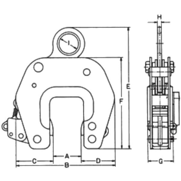 イーグルクランプ PC板用無傷クランプ EC型 EC-500