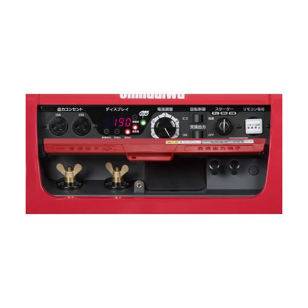 ガソリンエンジン 発電機兼用溶接機 新ダイワ EGW190M-I NETIS やまびこ