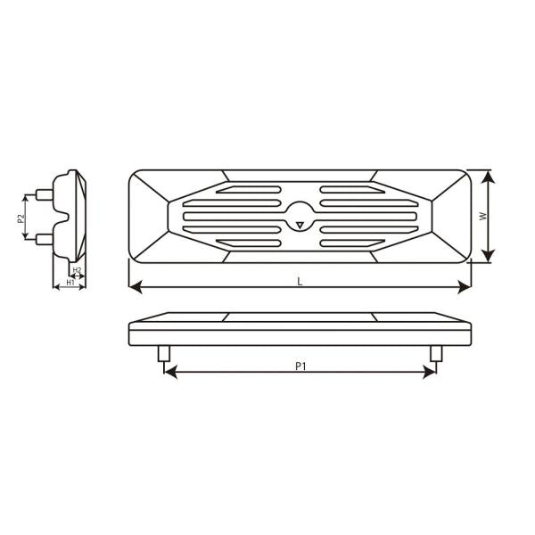 ゴムシュー ゴムパット M171-500 500幅 両側ボルトナット止め (縦止めタイプ) 重機 ユンボ ミニバックホー