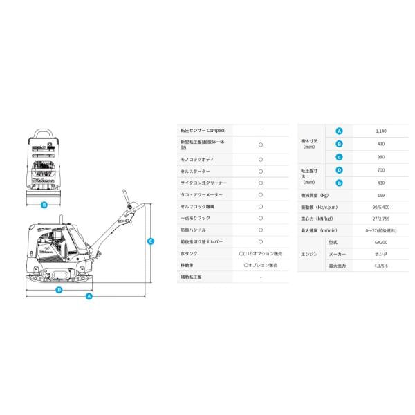 〔長期納期〕三笠産業 バイブロコンパクター MVH-158HS プレート 転圧作業 整地 〔法人様お届け〕