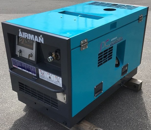 PDS50S エアマン　エンジン コンプレッサー 整備済 塗装済 15馬力　中古　人気機種