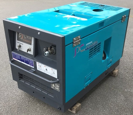 PDS50S エアマン　エンジン コンプレッサー 整備済 塗装済 15馬力　中古　人気機種