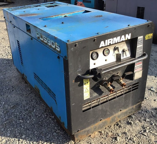 PDS90S エアマン　AIRMAN　エンジン コンプレッサー 整備済 スクリューコンプレッサー　25馬力　エアーコンプレッサー