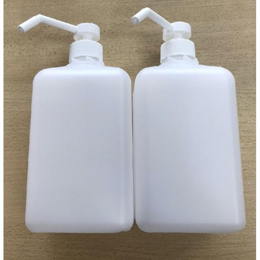 詰め替えボトル 1L プッシュ 噴霧 ポンプ ディスペンサー スプレーボトル 2個セット 容器のみ シャンプー 【売切御免】