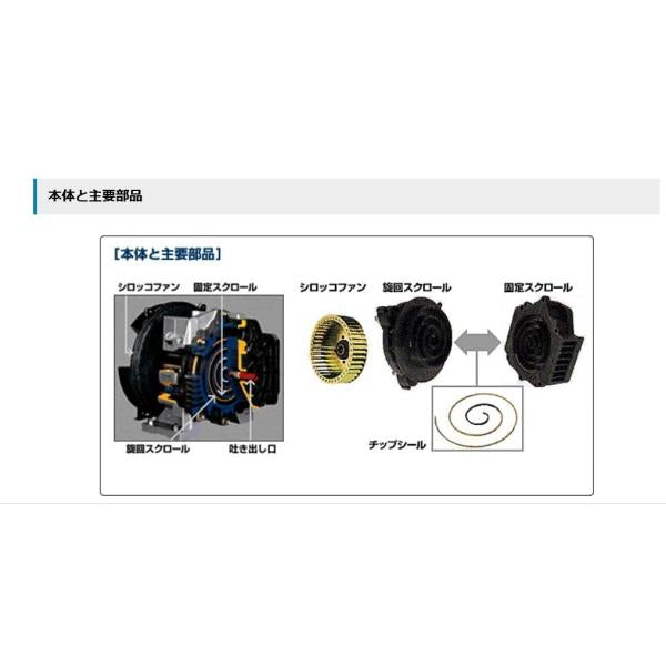 コンプレッサー アネスト岩田 SLP-2201EFD M6 60hz オイルフリー スクロール ドライヤー付 静音