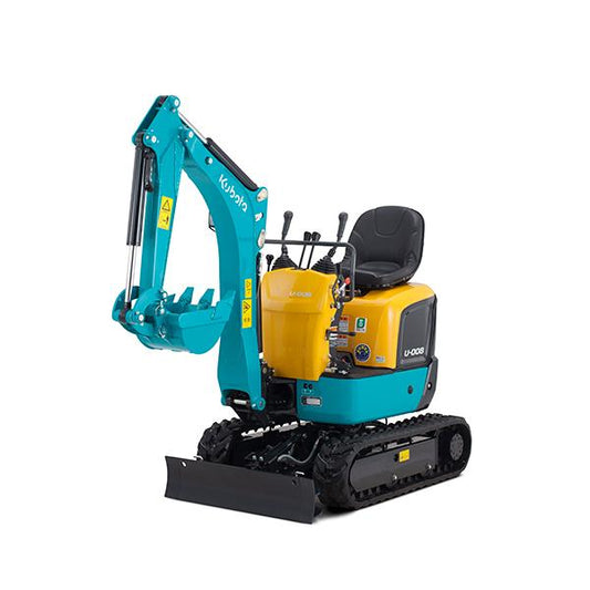 クボタ 新車　U-008-5 ミニユンボ 重機 ミニバックホー kubota ミニショベル キャノピー　油圧ショベル　後方小旋回
