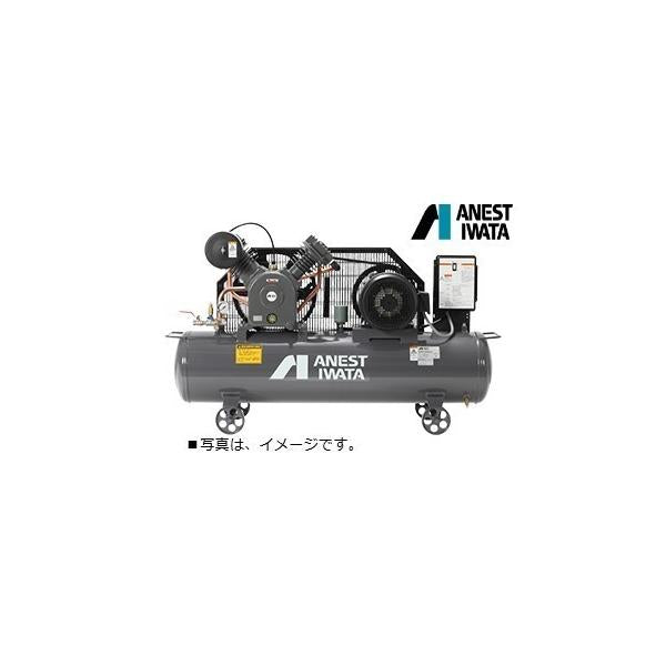 アネスト岩田 TLP22EG-10 M6 60hz 3馬力 給油式 レシプロ タンクマウント 圧力開閉器式